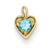 14ky December Birthstone Heart Charm hide-image