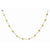 14K Yellow Gold Murano Glass Bead & Chain