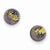 Sterling Silver Blue Gold Color Italian Murano Earrings