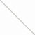14K White Gold Solid Diamond-Cut Cable Chain Anklet