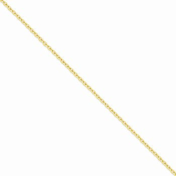14K Yellow Gold Cable Chain
