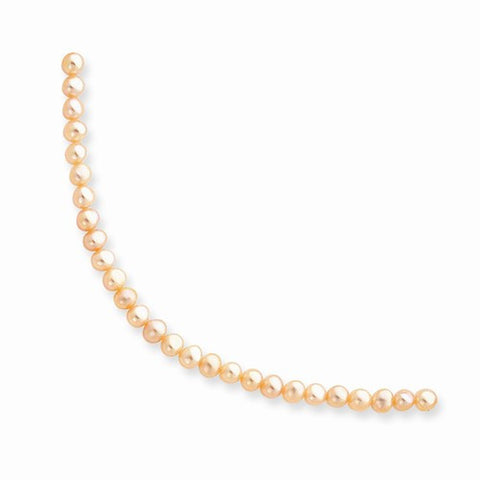 14K Yellow Gold 4.5-5Mm Pink Freshwater Onion Cultured Pearl Bracelet