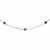 14K White Gold Black Freshwater Cultured Pearl Necklace