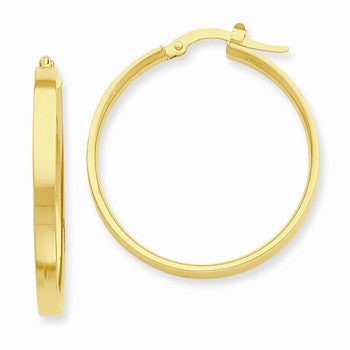 14k Yellow Gold Hoop Earrings