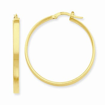 14k Yellow Gold Hoop Earrings
