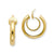 14k Yellow Gold Non-pierced Hoop Earrings