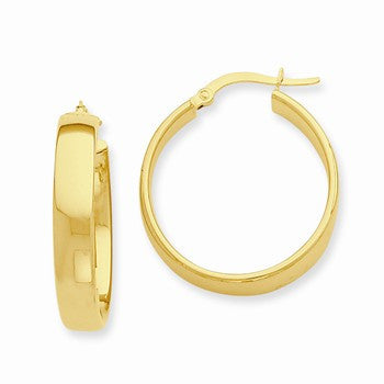 14k Yellow Gold Hoop Earrings