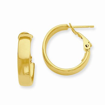 14k Yellow Gold Hoop Earrings