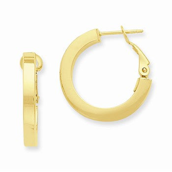 14k Yellow Gold Hoop Earrings