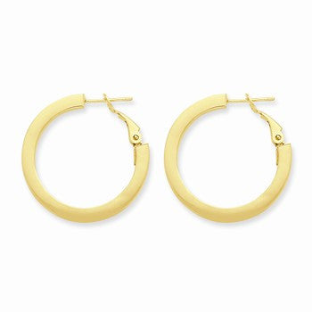 14k Yellow Gold Hoop Earrings