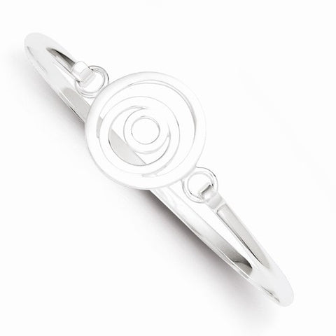 Sterling Silver Mutli-Circle Bangle Bracelet