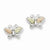 Sterling Silver 12K Butterfly Post Earrings