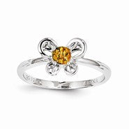 Sterling Silver Citrine Ring