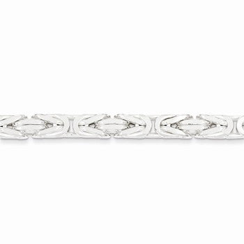 Sterling Silver Square Byzantine Chain