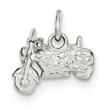 Sterling Silver Motorcycle Charm hide-image