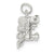 Train Engine Charm in Sterling Silver
