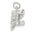 Sterling Silver Train Engine Charm hide-image