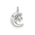 Moon & Star Charm in Sterling Silver