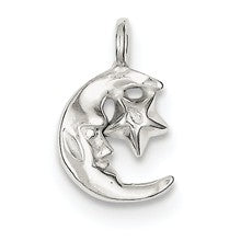 Sterling Silver Moon & Star Charm hide-image