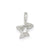 Champagne Glasses Charm in Sterling Silver