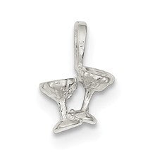 Sterling Silver Champagne Glasses Charm hide-image