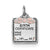 Sterling Silver Pink Birth Certificate Charm hide-image