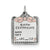 Pink Birth Certificate Charm in Sterling Silver