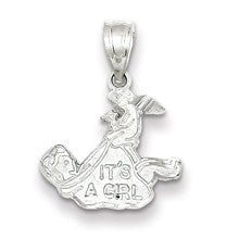 Sterling Silver It's A Girl Charm hide-image