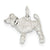 Sterling Silver Poodle Charm hide-image