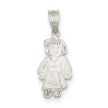 Sterling Silver Girl Martial Arts Charm hide-image