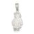 Girl Martial Arts Charm in Sterling Silver