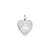 To My Bridesmaid Heart Disc Charm in Sterling Silver