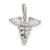 Caduceus Charm in Sterling Silver