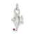 Lamp of Knowledge Charm in Sterling Silver