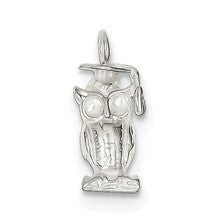 Sterling Silver Graduation Owl Charm hide-image