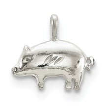 Sterling Silver Pig Charm hide-image