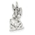 Sterling Silver Easter Bunny Charm hide-image