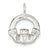 Claddagh Charm in Sterling Silver