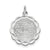 A Date To Remember Disc Charm in Sterling Silver