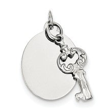 Sterling Silver key Charm hide-image