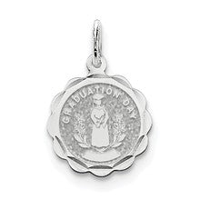Sterling Silver Graduation Day Disc Charm hide-image