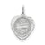 On Graduation Day Heart Disc Charm in Sterling Silver