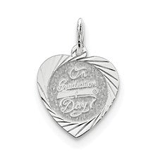 Sterling Silver On Graduation Day Heart Disc Charm hide-image