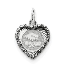 Sterling Silver Graduation Cap & Diploma Disc Charm hide-image