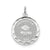 Graduation Day Disc Charm in Sterling Silver