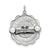Graduation Day Disc with Cultured Pearls Charm in Sterling Silver