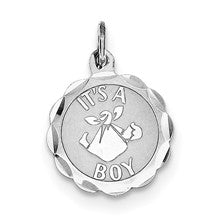 Sterling Silver Its a Boy Charm hide-image