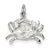 Sterling Silver Crab Charm hide-image
