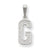 Sterling Silver Initial G Charm hide-image