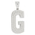 Initial G Charm in Sterling Silver